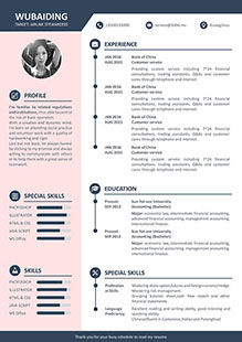 风险投资顾问英文简历模板